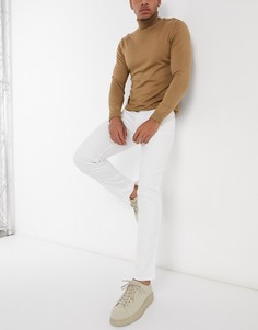 Беле комфортные эластичные джинсы узкого кроя скинни HUGO-Белый Boss