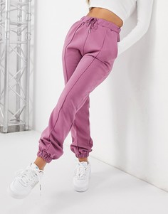 Джоггеры ягодного цвета в стиле oversized с защипами ASOS DESIGN-Красный