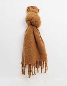 Пушистый шарф верблюжьего цвета Boardmans-Neutral