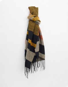 Oversized-шарф в разноцветную полоску с кисточками Vero Moda-Мульти