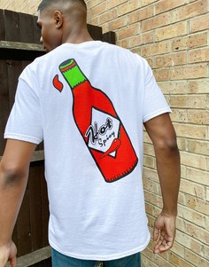 Белая футболка с изображением бутылки New Love Club-Белый