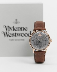 Наручные часы с коричневым ремешком Vivienne Westwood Turnmill-Коричневый