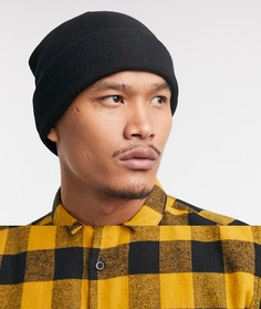 Черная шапка-бини Bershka-Черный
