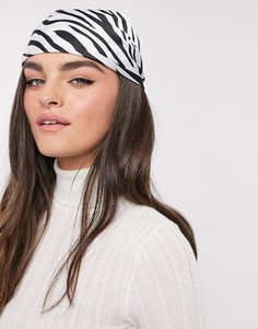 Платок-бандана с принтом «зебра» ASOS DESIGN-Мульти