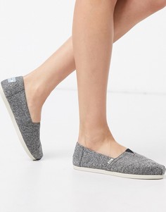 Серые туфли на плоской подошве из переработанных материалов неживотного происхождения TOMS Alpargata Earthwise-Серый