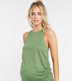 Майка ASOS 4505 Maternity-Зеленый цвет