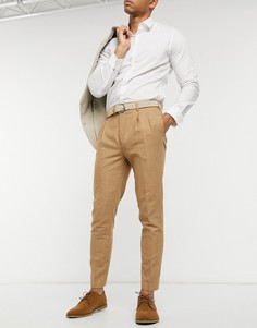 Зауженные укороченные брюки с добавлением шерсти Gianni Feraud-Белый