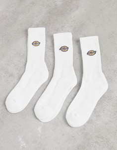 Набор из 3 пар белых носков с вышивкой Dickies-Белый