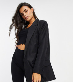 Черный пиджак ASOS DESIGN Petite