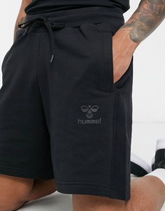 Черные шорты с логотипом Hummel-Черный