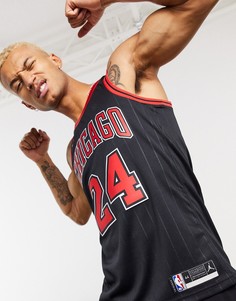 Трикотажная баскетбольная майка Nike Jordan Chigago Bulls NBA-Черный