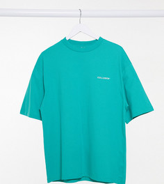Зеленая oversized-футболка с логотипом COLLUSION Unisex-Зеленый