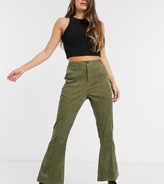 Вельветовые брюки клеш с завышенной талией Wednesdays Girl-Зеленый