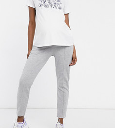 Серые меланжевые спортивные брюки с защипами ASOS DESIGN Maternity-Серый