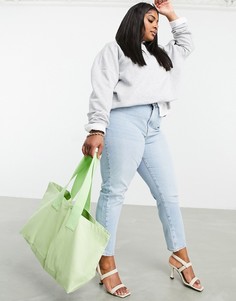 Зеленая парусиновая сумка-тоут ASOS DESIGN-Зеленый