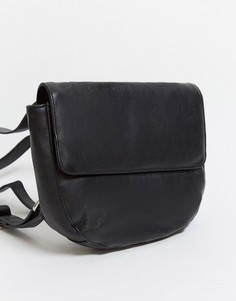 Черный кожаный рюкзак мини Urbancode