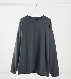 Черный выбеленный oversized-свитшот ASOS DESIGN Plus