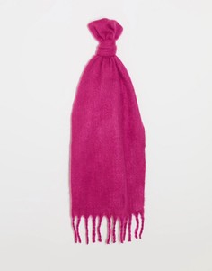 Розовый шарф с кисточками Vero Moda