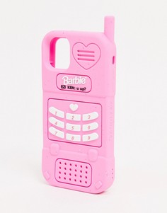 Розовый силиконовый чехол для iPhone XR/11 Skinnydip Barbie-Розовый цвет