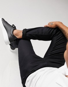 Эластичные узкие джинсы черного цвета HUGO-Черный Boss