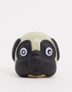 Мяч для снятия стресса с рисунком мопса Menkind-Коричневый