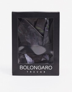 Платок для нагрудного кармана с цветочным принтом Bolongaro Trevor-Черный