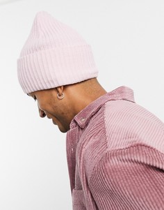 Лавандовая шапка-бини в стиле oversized от ASOS DESIGN-Фиолетовый