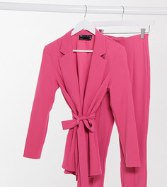 Трикотажный пиджак пурпурного цвета с запахом ASOS DESIGN Maternity-Розовый