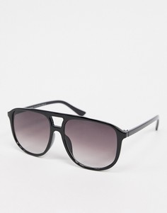 Черные солнцезащитные очки-авиаторы SVNX-Черный