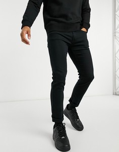 Эластичные узкие джинсы стретч черного цвета HUGO-Черный Boss