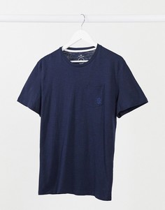 Темно-синяя футболка с карманом Tom Tailor-Синий