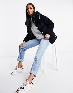 Синий вельветовый пуховик The North Face Sierra