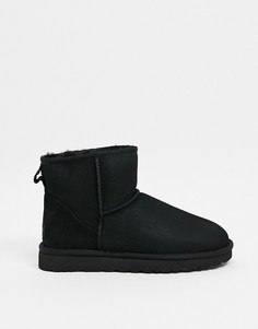 Черные замшевые ботинки мини UGG Classic-Черный