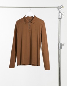 Светло-коричневый лонгслив Burton Menswear