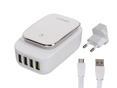 Зарядное устройство Ldnio A4405 4xUSB + MicroUSB 22W White-Gold LD_B4377