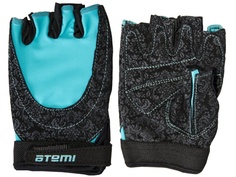Перчатки Atemi размер S Black-Light Blue AFG06BES