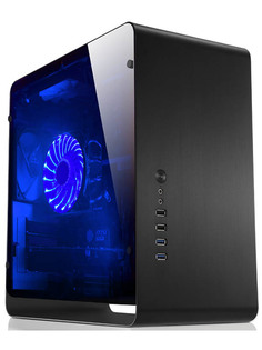 Корпус Jonsbo UMX3W Tempered Glass Black без БП