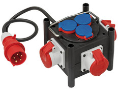 Удлинитель Brennenstuhl Compact Power Distributor CEE Plug - 3xCEE 400V Socket / 3x230v Socket 1.0m 1153680100