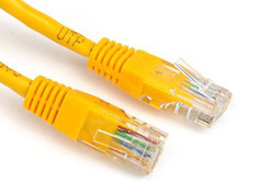 Сетевой кабель Ripo UTP cat.5e RJ45 1.0m Yellow 003-300022