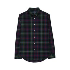 Хлопковая рубашка с воротником button down Ralph Lauren