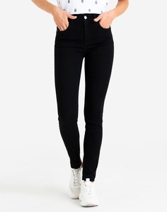 Чёрные облегающие джинсы LEGGING PUSH UP Gloria Jeans