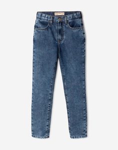 Утеплённые джинсы MOM для девочки Gloria Jeans