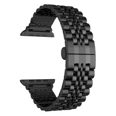 Ремешок Lyambda Castor для Apple Watch Series 3/4/5/6/SE черный (DS-APG-04-44-BK) Noname
