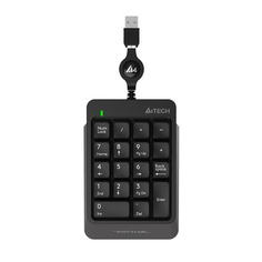 Числовой блок A4TECH Fstyler FK13, USB, без русского алфавита, серый [fk13 usb ( grey)]