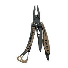 Мультитул LEATHERMAN Skeletool Coyote, 7 функций, коричневый [832207]