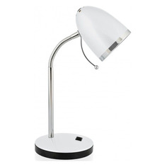 Светильник настольный CAMELION KD-308 C01, на подставке, 40Вт, белый [11476]