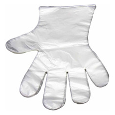 Перчатки полиэтилен L (упак.:100шт) прозрачный Noname