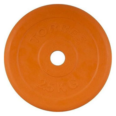 Диск Torres PL50392 для гантели обрезин. 2.5кг синий