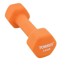Гантели Гантель Torres PL55012 1гант. 2кг неопр. оранжевый