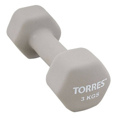 Гантели Гантель Torres PL55013 1гант. 3кг неопр. серый